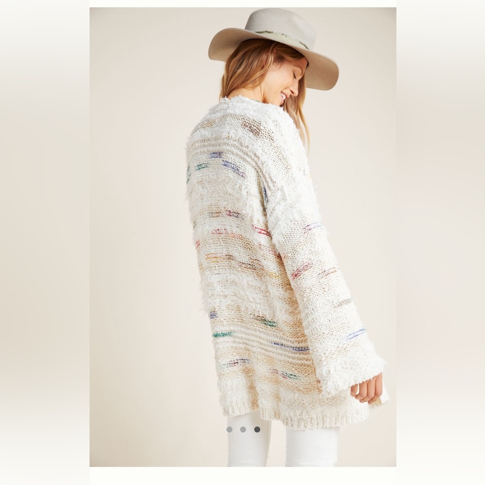 Anthropologie 🤍🩷🌈 Margo Rainbow Cardigan sweater